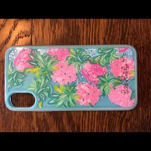 Lilly Pulitzer iPhone X/XS glitter bomb phone case